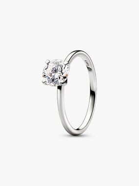 Pandora Era 14k White Gold Lab-grown Diamond Ring